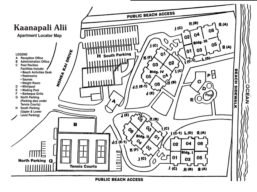 kaanapali alii map maui real estate